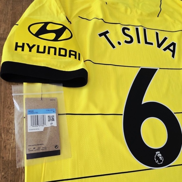 2021/22 NIKE Chelsea FC #6 T.SILVA AUTHENTIC ADV MATCH Away Jersey Size Medium - Picture 6 of 9